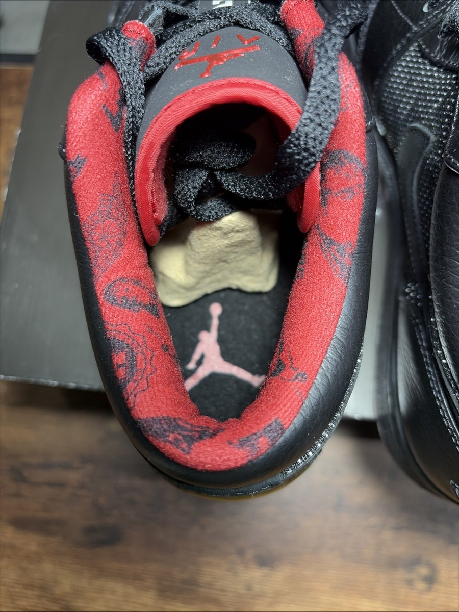 Size 9.5 - Air Jordan 1 Retro Low Black Silver Red 309192-001 OG