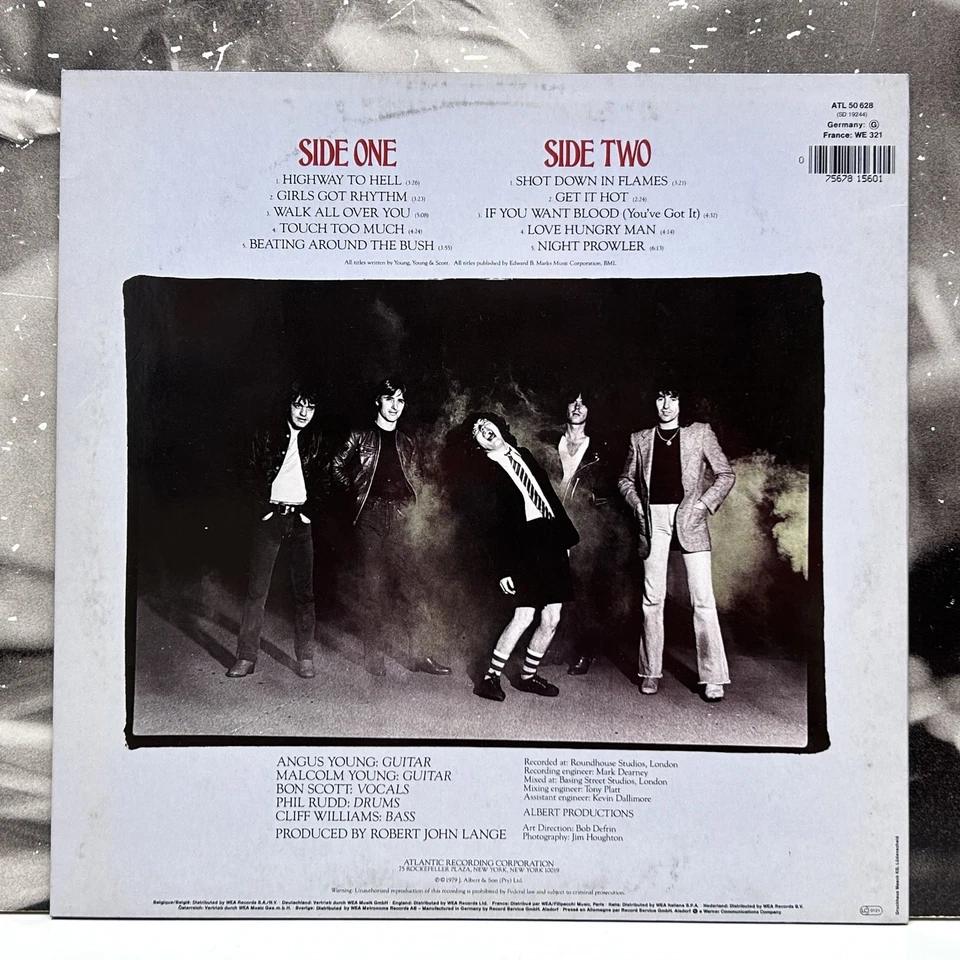 AC/DC – HIGHWAY TO HELL LP EX/EX 1985 EUROPE ATLANTIC K 50 628  - Immagine 2 di 2