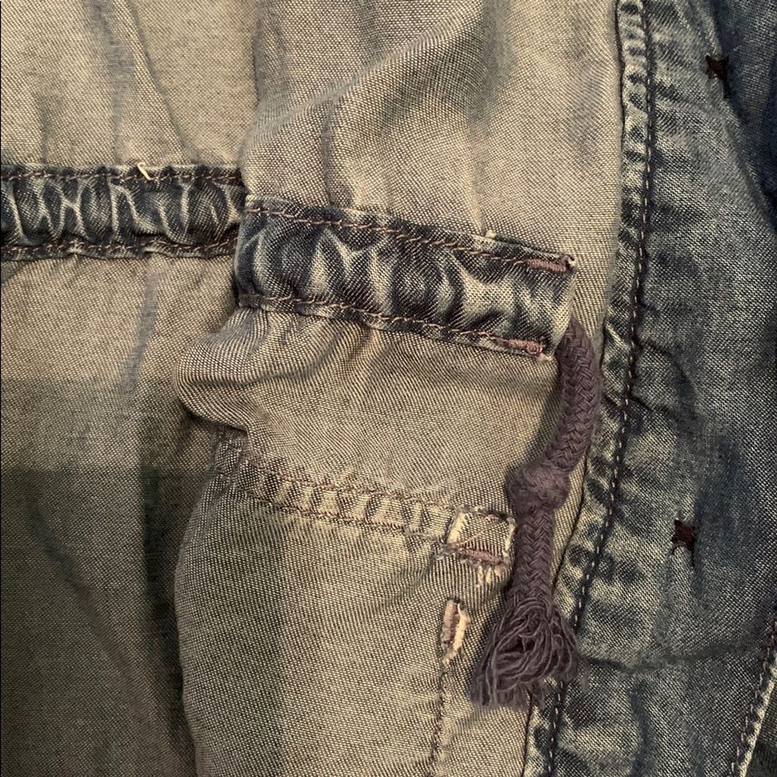 Gap Denim Chambray Utility Shacket Jacket Women’s… - image 6