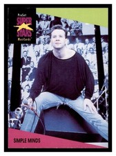 Simple Minds 94 Pro Set SuperStars MusiCards 1991 Rock Express Trading Card CC V