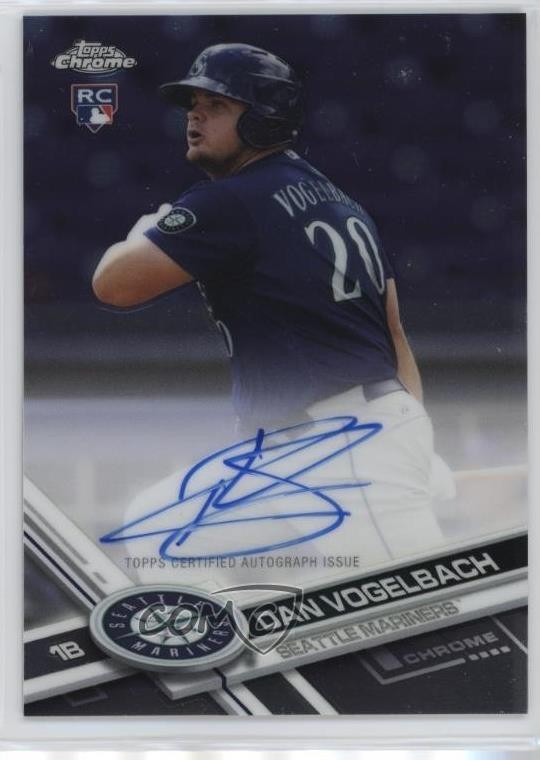 2017 Topps Chrome Rookie Auto Daniel Vogelbach Dan Vogelbach #RA-DV Auto 00m9