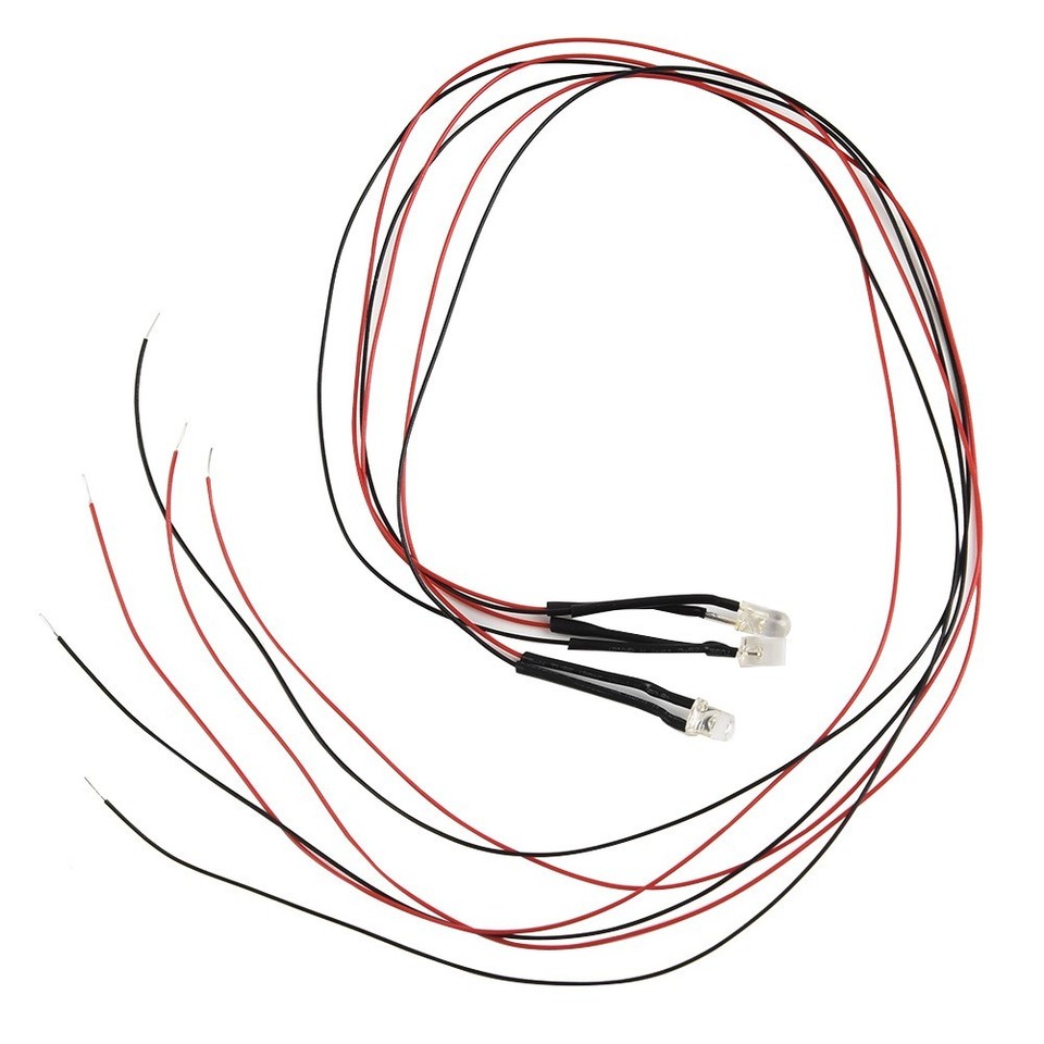 3pcs Flicker LED Built-in Resistance Garden Décor Home Model Red ...