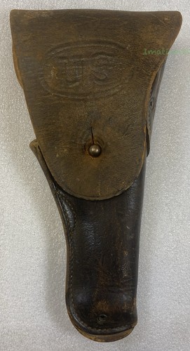 US Military Army WWI WWII Leather Pistol Holster BOYT - NO DATE -Colt .45 M1911
