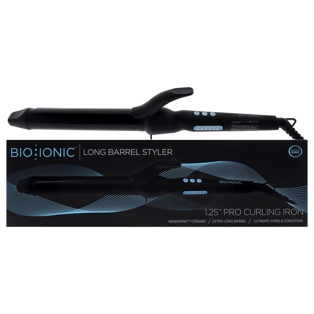 Bio Ionic Extra Long Barrel Styler Pro Curling Iron for sale