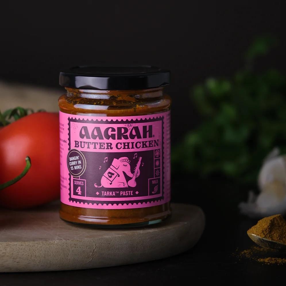 Butter Chicken Cooking Paste Mild Authentic Indian Curry Aagrah Smooth Creamy