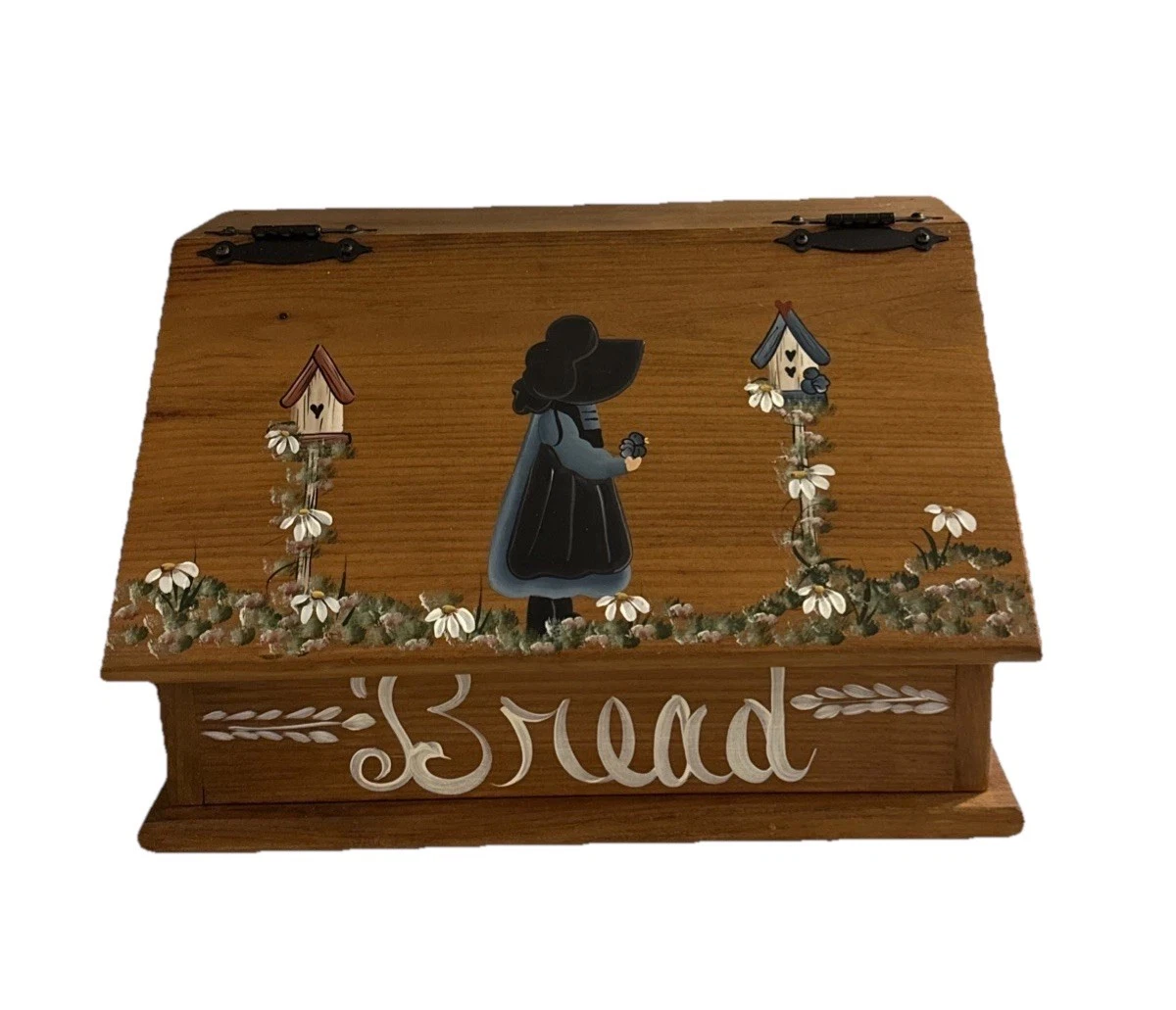 Hand Painted Wooden Bread Box Country Style *Rare**HTF* storybook folk art style
Opens in a new wind