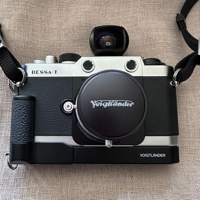 Voigtlander BESSA-T Black Color Skopar 21mm f4 Trigger Winder View Finder JAPAN