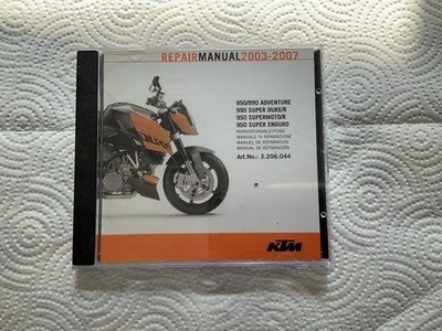 ktm repair manual 950/990 Adventure,super Duke,supermoto,super Enduro. 03-07