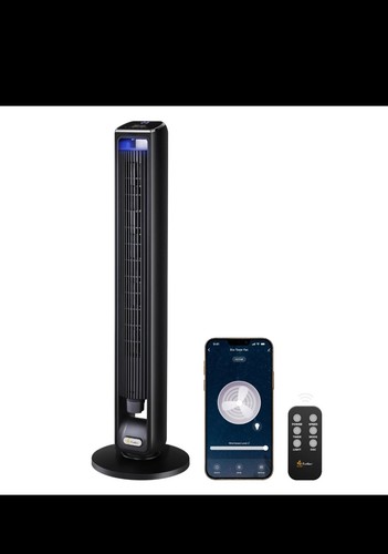42" EcoNour Remote Control Quiet Oscillating Cooling Tower Fan with WiFi/Alexa