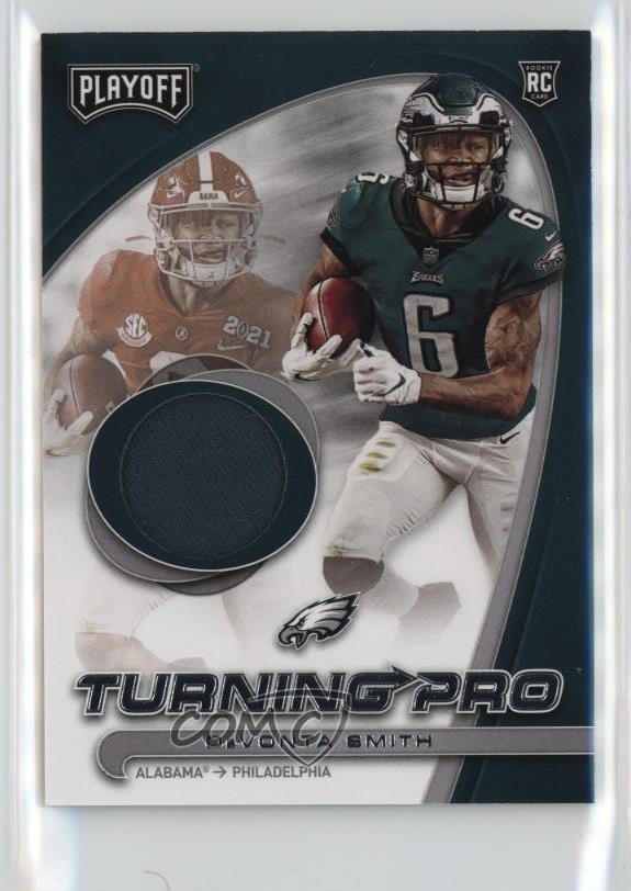 2021 Panini Playoff Turning Pro Memorabilia DeVonta Smith #TP-DSM Rookie RC 1q03