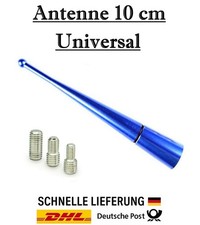 Universal 10 cm Dunkel Blau Stab Autoantenne AM FM - 3 Adapter für Kia + Hyundai