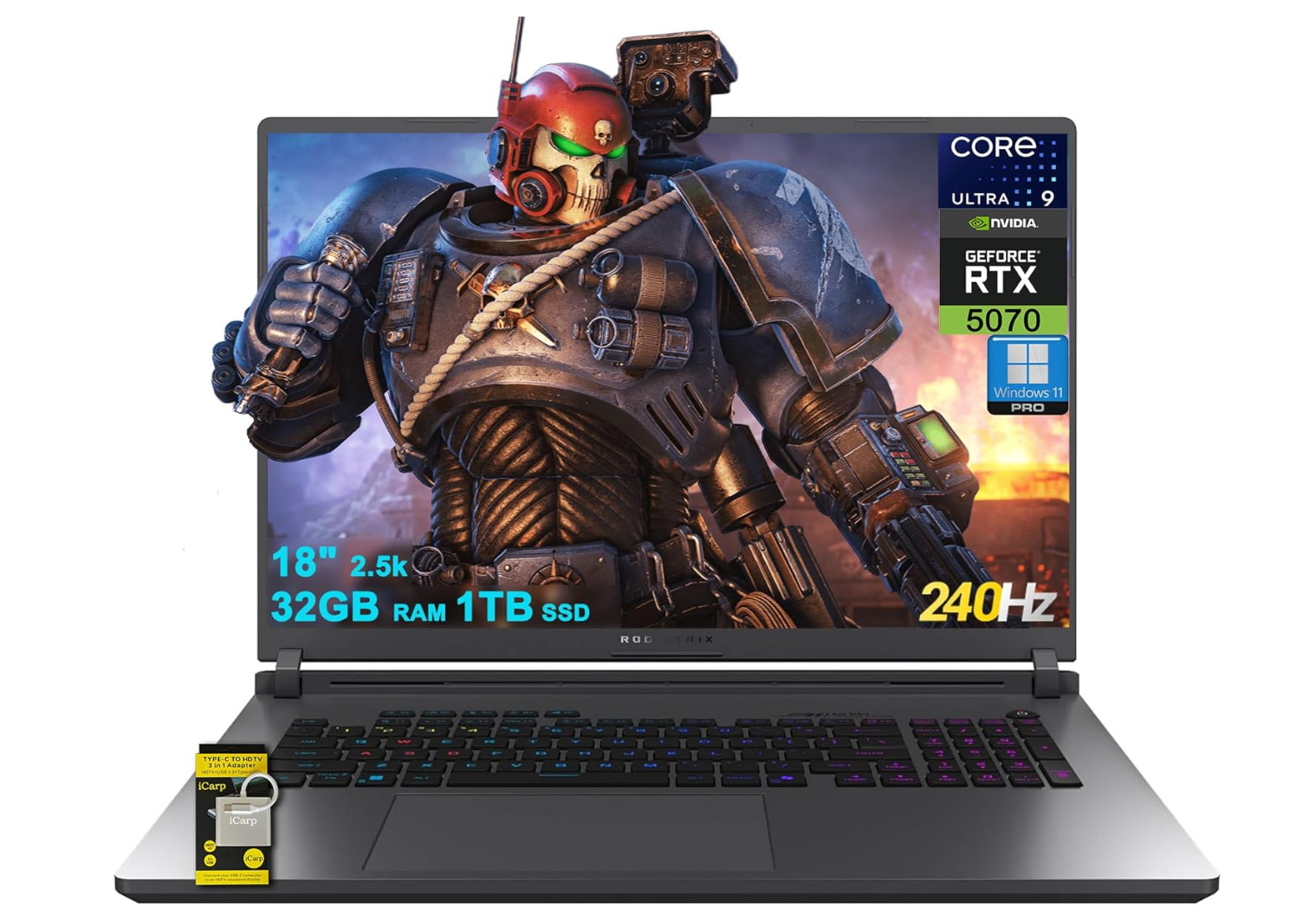 ASUS ROG Strix G18 G815 Gaming AI Laptop 18" 2560x1600 240Hz Ultra 9 275HX