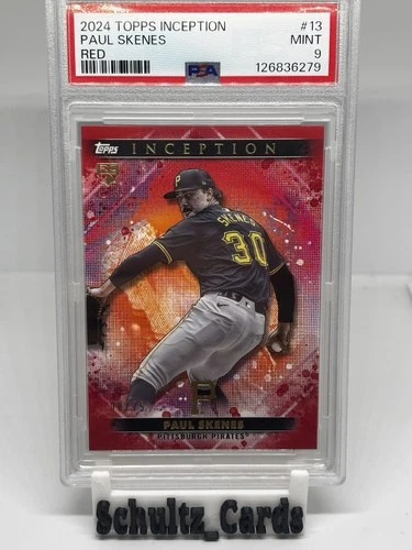 2024 Topps Inception Paul Skenes #13 Red /75 (RC) - PSA 9