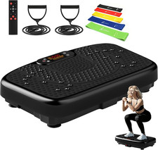 Vibration Plate Exercise Machine Lymphatic Drainage 450lb w/Bands