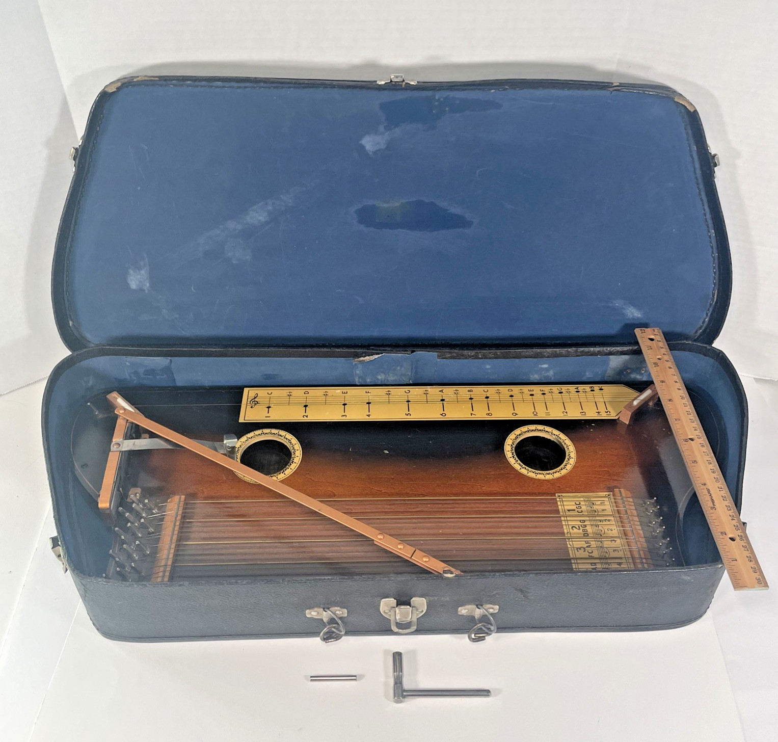 VTG Hawaiian Tremoloa Instrument ??Working w /  Case, Manual, Certificate, Music