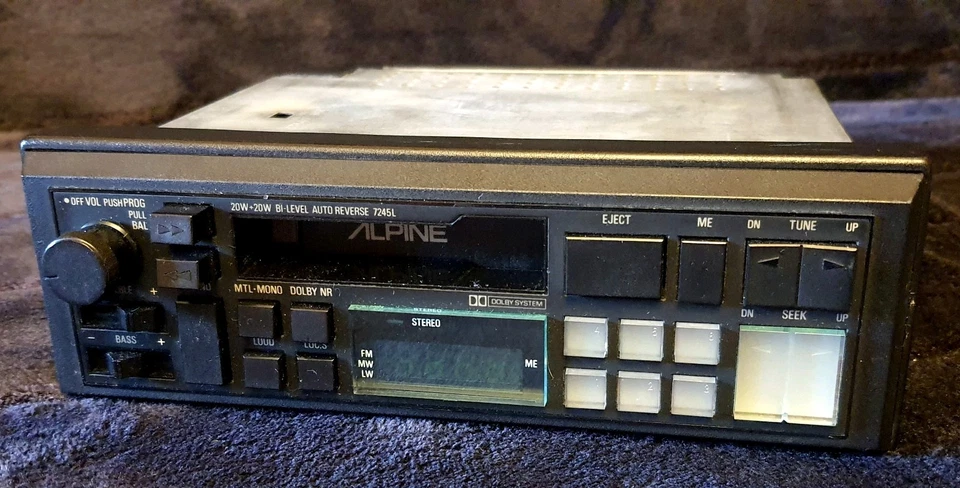 ALPINE 7245L AUTORADIO STEREO CASSETTE AUTOREVERSE VINTAGE RARE ¹ - Immagine 4 di 4