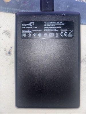 Seagate Backup Plus Slim  500G External Hard Drive - Black