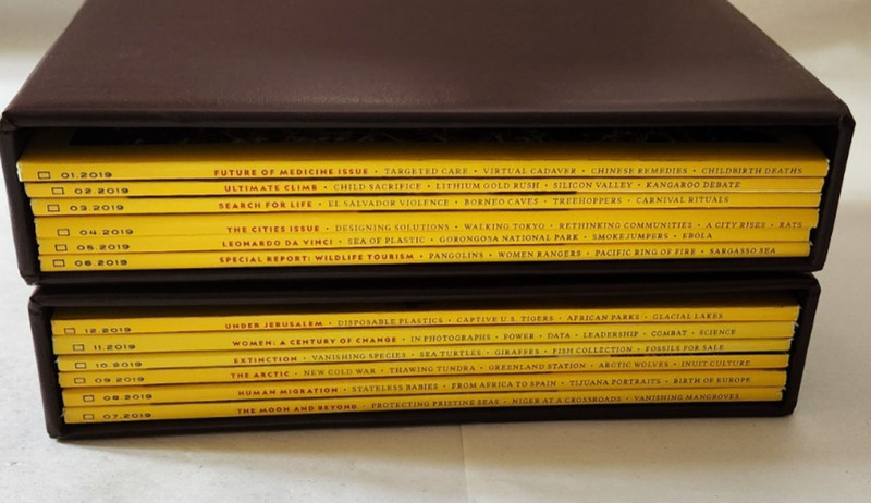 2019 National Geographic Magazine - 12 Monthly Issues WITH SLIP COVERS