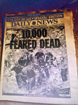 New York Daily News Thursday September 13, 2001 The Day After 10,000 Feared Dead