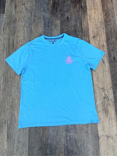 Camiseta para hombre Chubbies azul claro manga corta logotipo talla grande suave ligera