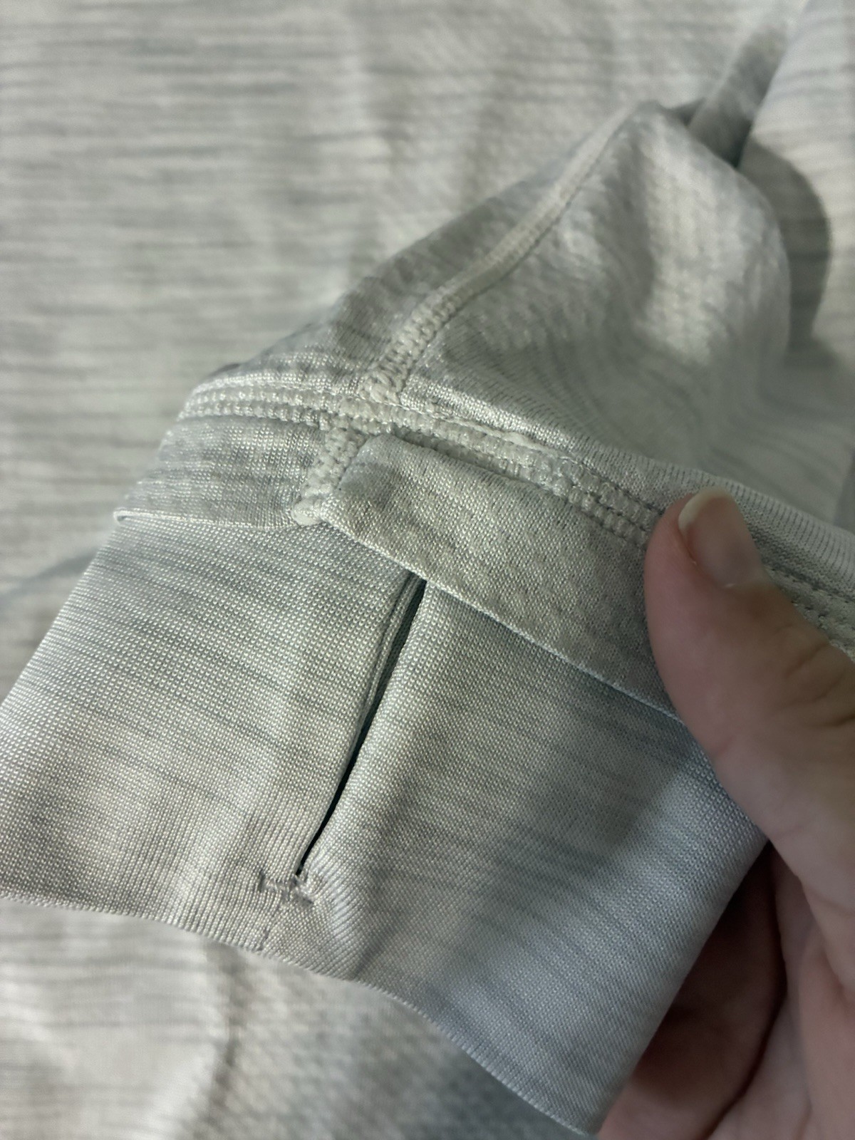 fabletics 1/4 Zip Pullover Light Gray Heather Ath… - image 7