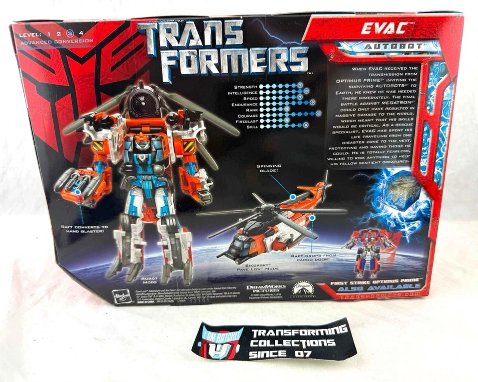Transformers 2007 Movie Voyager Class Evac MISB - Image 2 of 2