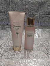 victoria secret body spray and lotion set 8 oz  8.4oz SUMMER IN THE SUN