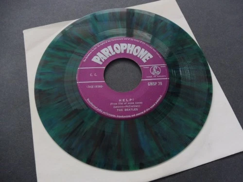The Beatles – Help! c/w I'm Down 1965 GREECE 45 PARLOPHONE MULTICOLORED PRESSING