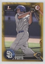 2016 Bowman Draft Draft Picks Gold 17/50 Hudson Potts #BD-52 i5q