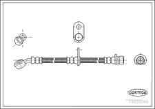 Flexible de frein Honda CRX