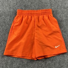 Nike Dri-FIT Training Shorts Kids XS Orange Lightweight Athletic Gym Activewear
