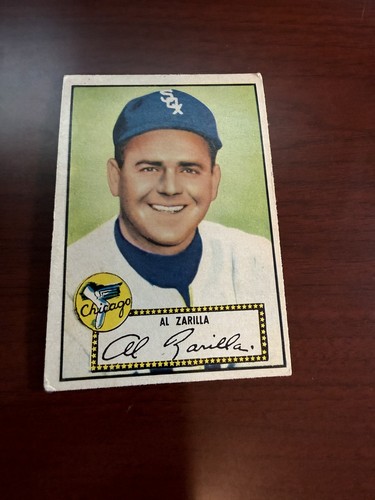 Al Zarilla [Black Back] #70 1952 Topps card