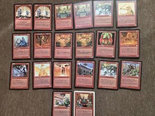 MAGIC: THE GATHERING RED CARD 20 CARD SET MTG #a25ece