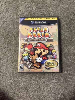 Paper Mario The Thousand Year Door Nintendo Game Cube Authentic with Inserts