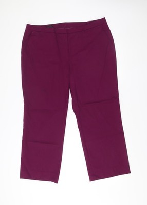 Escada Damen lila Anzughose Größe 16 gerades Bein Hose