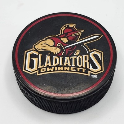 Vintage Gwinett Gladiators Hockey Puck ECHL Slovakia InGlasCo Georgia