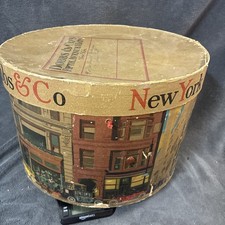 Dobbs Company New York Fifth Avenue Hat Box, Box ONLY, NY City Scenes