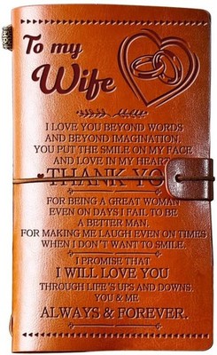 Welsky Anniversary Journal Gifts for Her, Wedding To My Dear 