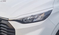 RDX Scheinwerferblenden Set Weiß Glanz FüR Ford Transit Tourneo Custom 2 2023-