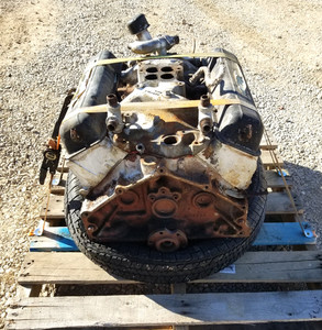 1966 327 V8 Long Block 275HP 2-Bolt Main 4BBL Intake Chevy Engine - Freshwater