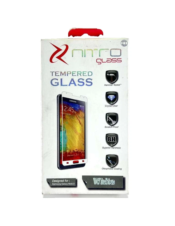 Protector Pantalla Cristal Templado Znitro para Samsung Galaxy Note 3 | Blanco Foto 2 de 4