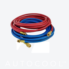 R134a Air Conditioning Machine 6 meters Hoses 1/2 ACME x M14