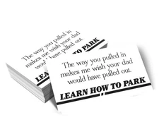 Learn How To Park - Bad Parking Business Cards Pack of 100