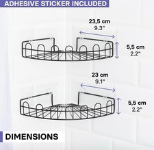 Kincmax Shower Caddy 2pcs Stainless Steel Brand New In Box Never Opened