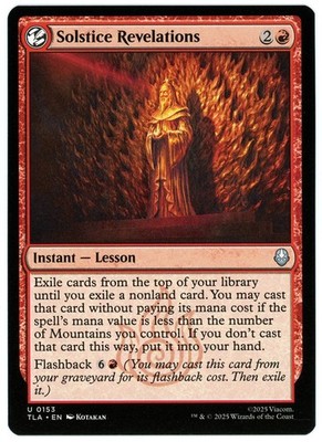 Solstice Revelations - 0153 - Avatar: The Last Airbender TLA - MTG - NM/M