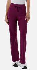 NEW 32 Degrees Cool Women's L Active Flare Pant Large Purple Ribbed Pockets