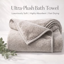Norwex Large GRAPHITE Ultra-Plush Bath Towel 55.12"  27.56"