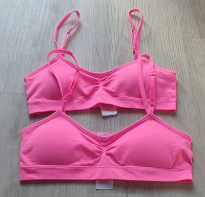 2er-Pack Bustiers Bustier  Seamless rosa GR.134/140 NEU
