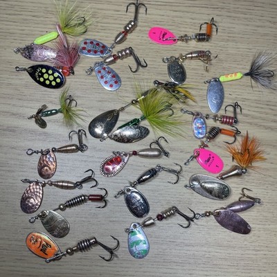 Spinner Bulk Set - 21 Pieces - Rooster Tail, Luhr-Jensen, Mepps, etc. (ID0)