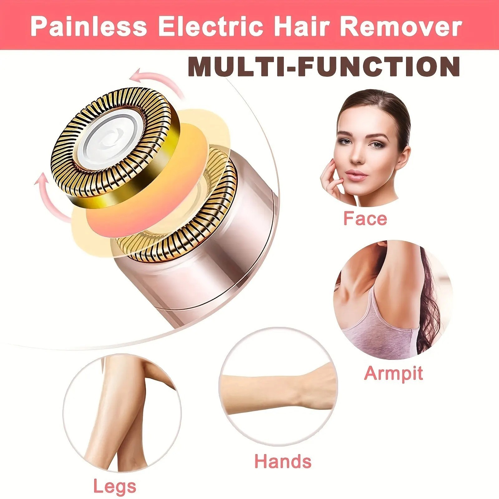 Flawless Facial Hair Remover Painless Hair Removal Trimmer Epilator Women Shaver